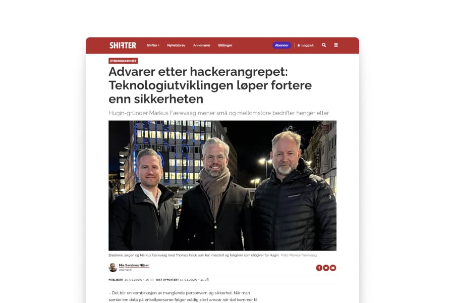 Article on Hugin and cybersecurity in Shifter